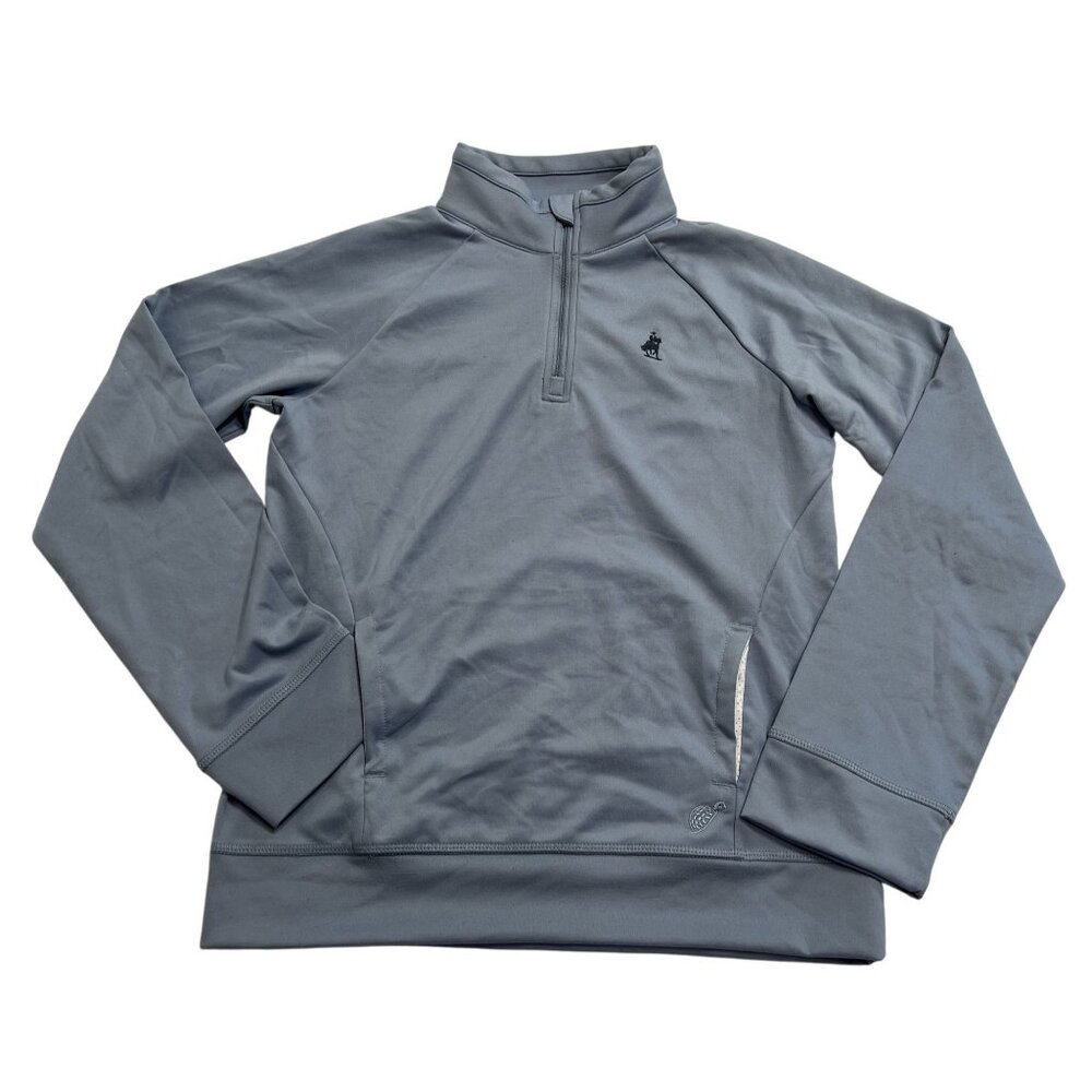Turtles & Tees 1/4 Zip Pullover in Blue